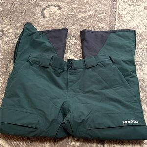 Montec Men's Forest Green Ski Pants - Waterproof Insulated